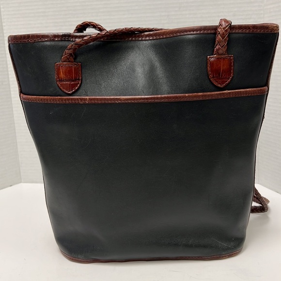 Brighton “Caroline” 2-Tone Leather Bucket Tote - Picture 3 of 11